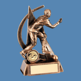 Bronze Male Bowls Figure Trophy JR7-RF292