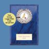 Reward Wreath Plaque Azure Blue PL24579 - Image 2