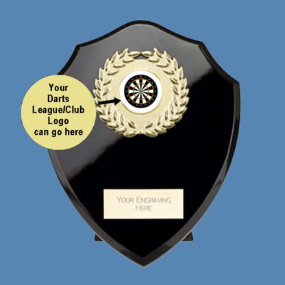 Epic Black Darts Reward Wreath Shield PL24571 - Image 2