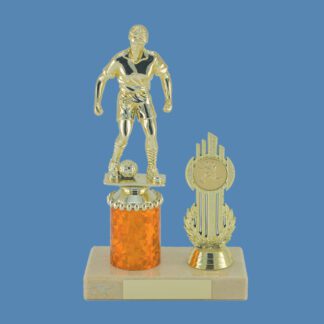 Gold Female Football Figure Trophy EA15/6